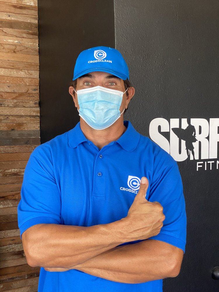 CrossClean supervisor in uniform at a client facility